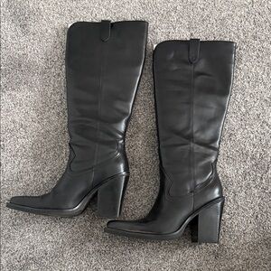 Steve Madden Black Heeled Boots